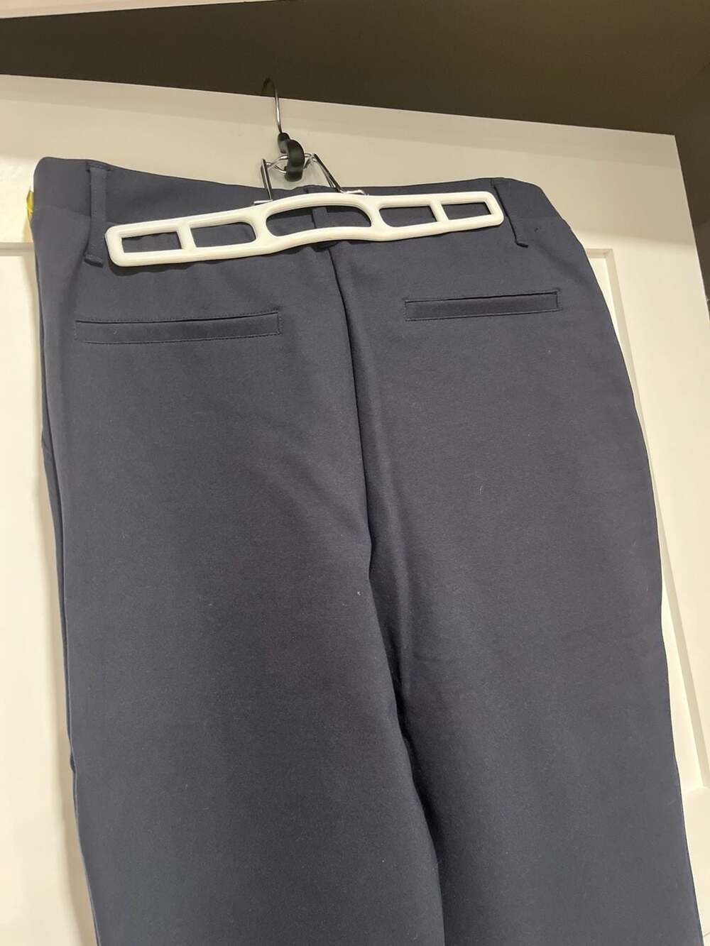 Quince Ultra-Stretch Ponte Straight Leg Pants Navy Size M - Picture 5 of 11